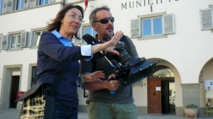 Barbara Enrichi sul set