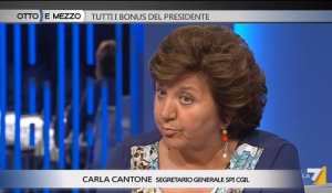 Carla Cantone a Otto e Mezzo