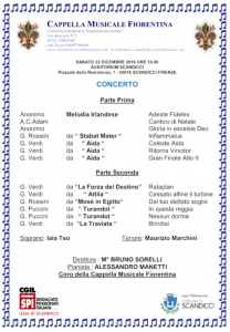 della “Cappella Musicale Fiorentina”