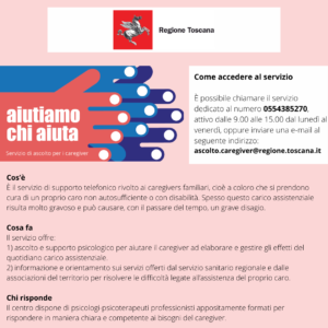 LINEA ASCOLTO CAREGIVER