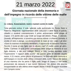 21 marzo contro mafie